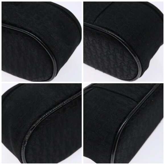 Christian Dior Trotter Canvas Vanity Pouch Black Silver Auth yk19248 - Picture 14 of 16
